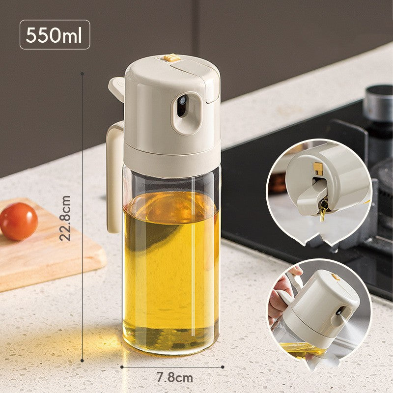 2 In 1 Oil Spray Dispenser Bottle