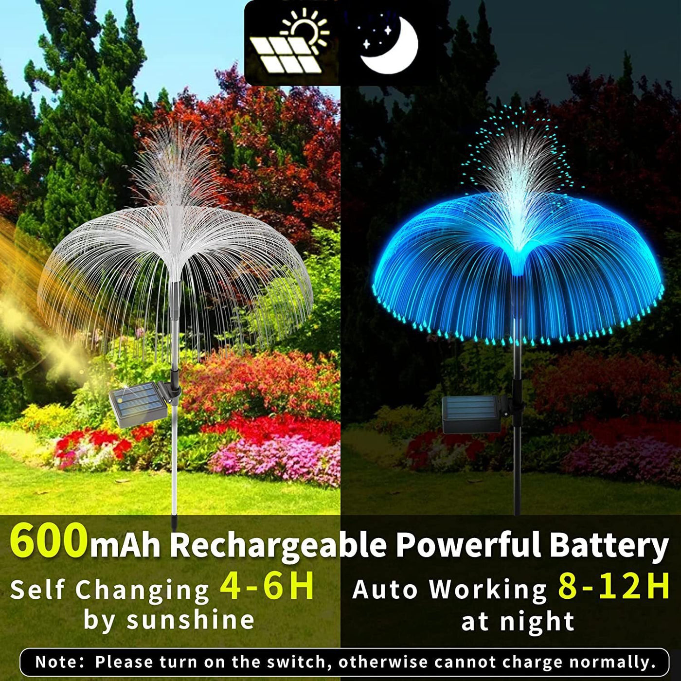 🌈Solar Colors Changing Jellyfish Lights LED