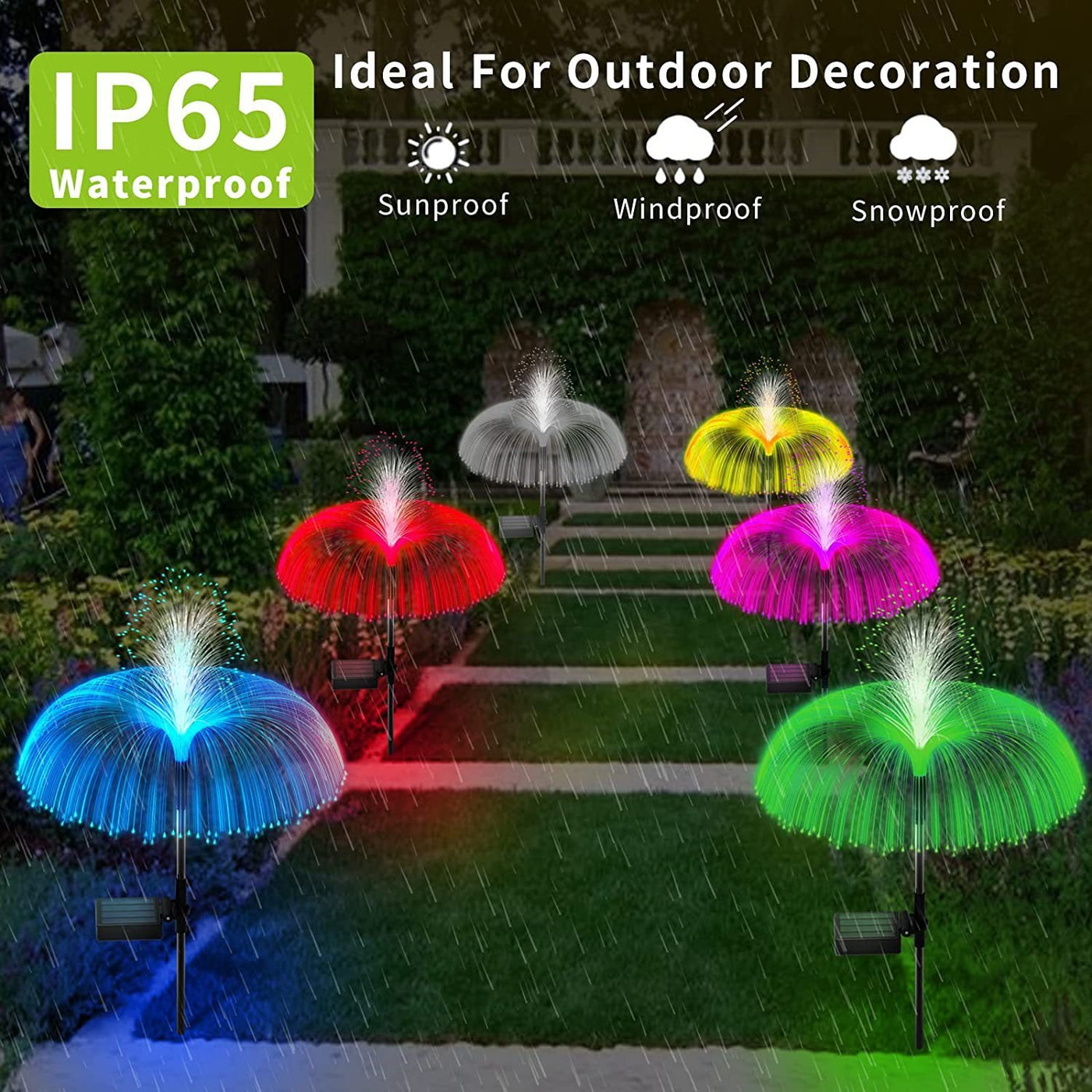 🌈Solar Colors Changing Jellyfish Lights LED