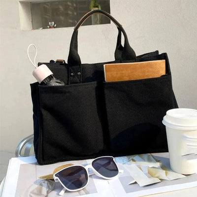 Utility Canvas Tote/Shoulder Bag for Daily Life