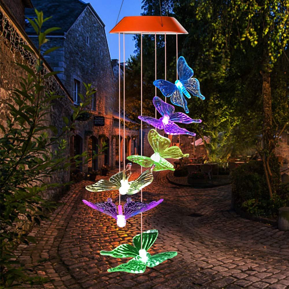 Butterfly Solar Wind Chimes