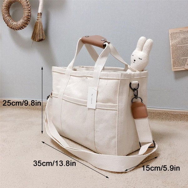 Utility Canvas Tote/Shoulder Bag for Daily Life