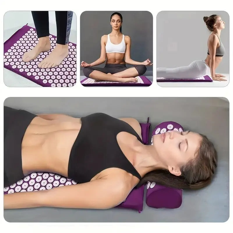 Yoga Acupoint Massage Pad Neck, Back, and Foot Massage