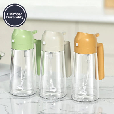 2 In 1 Oil Spray Dispenser Bottle