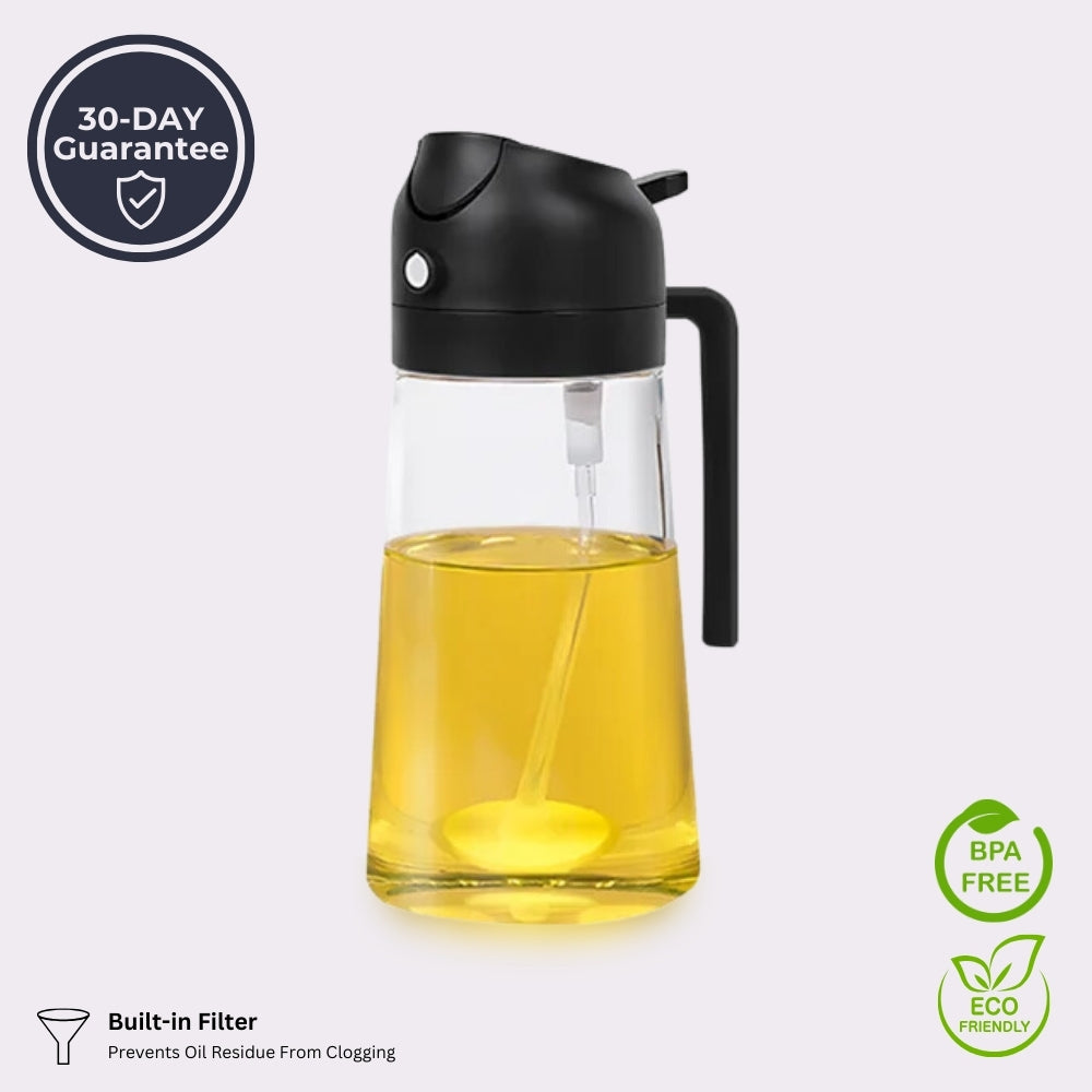 2 In 1 Oil Spray Dispenser Bottle