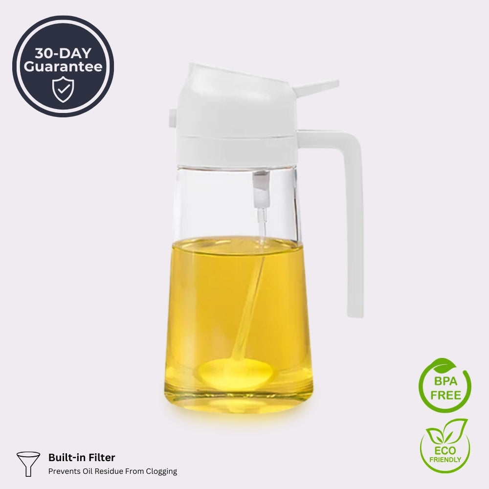 2 In 1 Oil Spray Dispenser Bottle