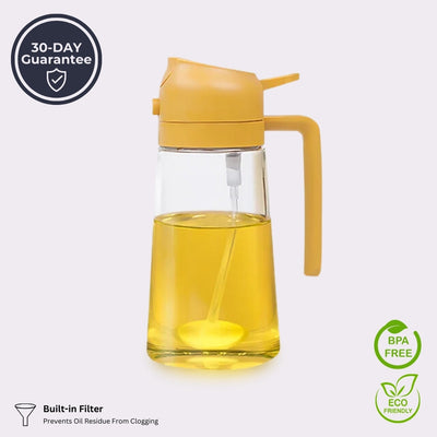 2 In 1 Oil Spray Dispenser Bottle