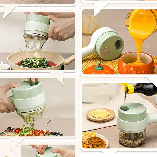 New 4 in 1 Multifunctional Electric Vegetable Cutter