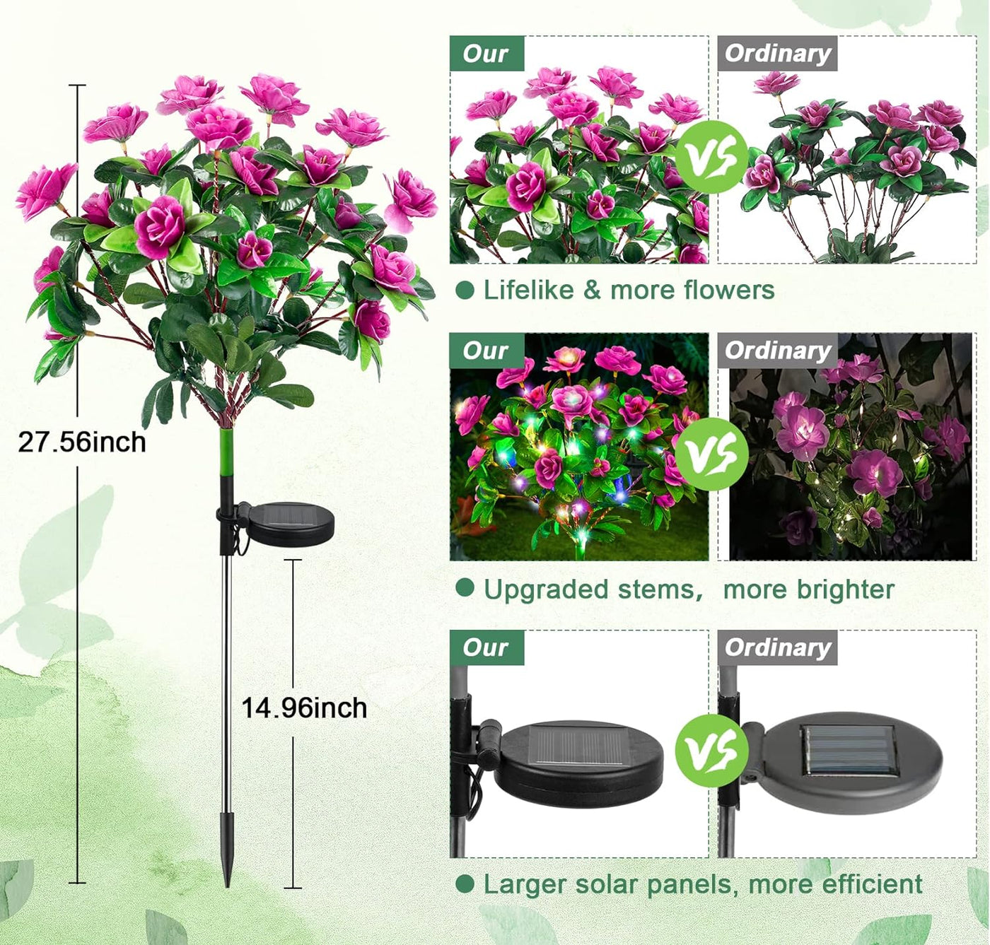 🌺Azalea Solar fluorescent garden light