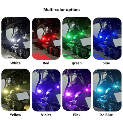 2Pcs Car and Bike Wireless Led Lights with Remote