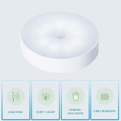 2Pcs Self-Adhesive Smart Motion Sensor LED Light